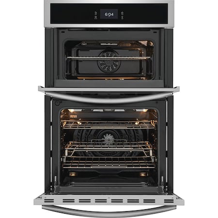 Frigidaire Frigidaire Gallery 27-inch Stainless Steel Electric Wall Oven and Microwave Combo GCWM2767AF